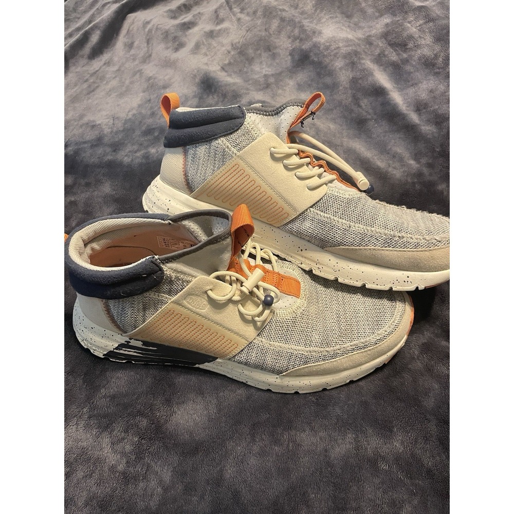 HEYDUDE Men's Sirocco M Mid Trail Tan/Blue Size 12
